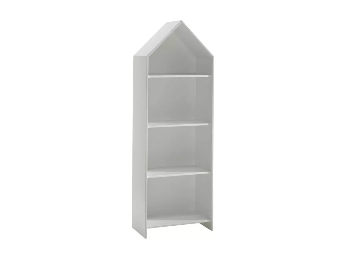 HAVRE - Pack Bibliothèque + 2 Armoires Blanche et Gris