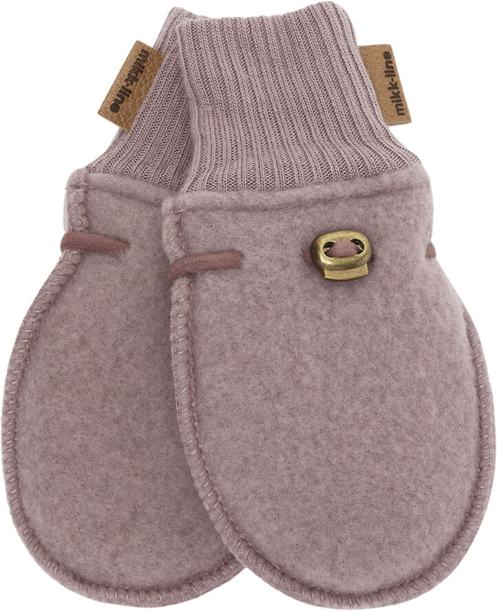Mikk-Line Wool Mittens Twilight mauve
