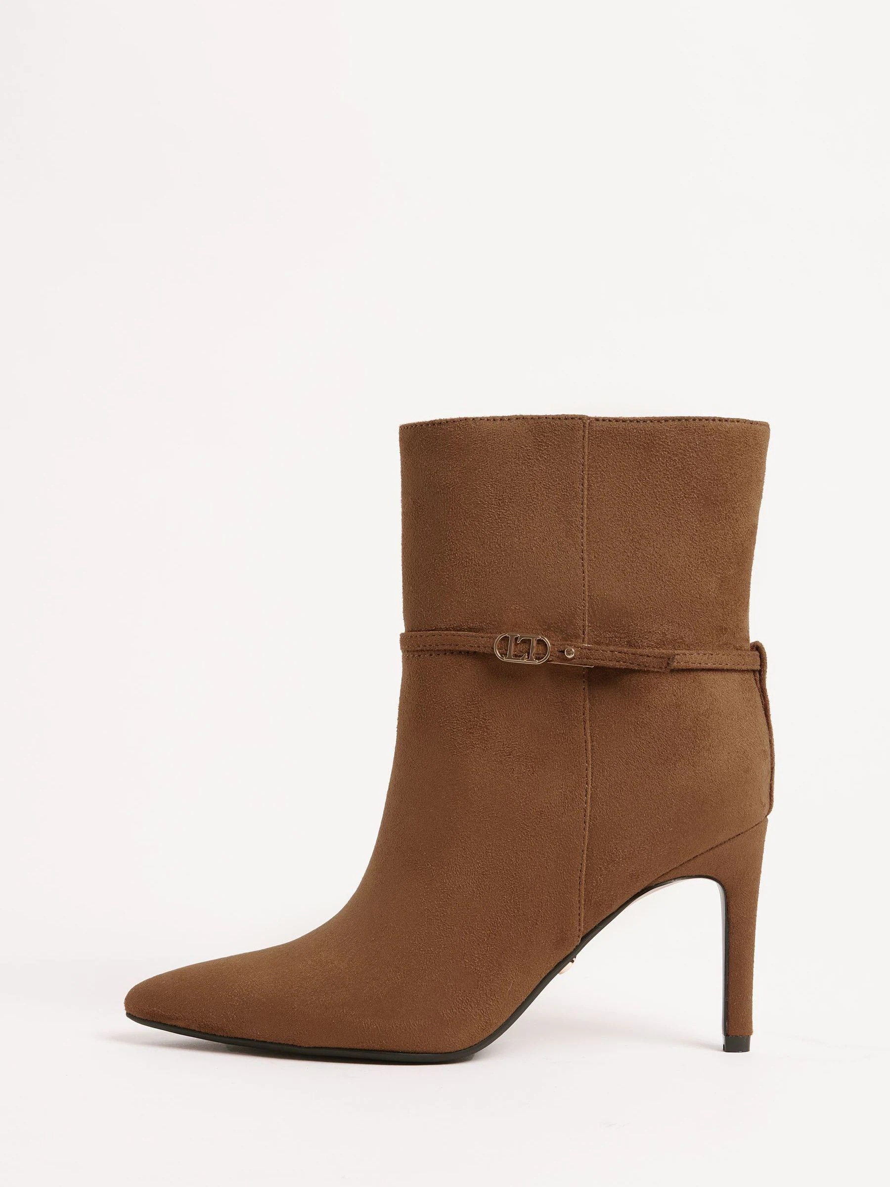 Bruin imitatiesuède - Lipsy Branded High Stiletto Heeled Ankle Boots