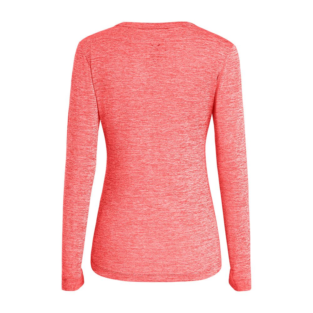 Salewa PUEZ MELANGE DRY - Sous-couche Femme fluo coral melange