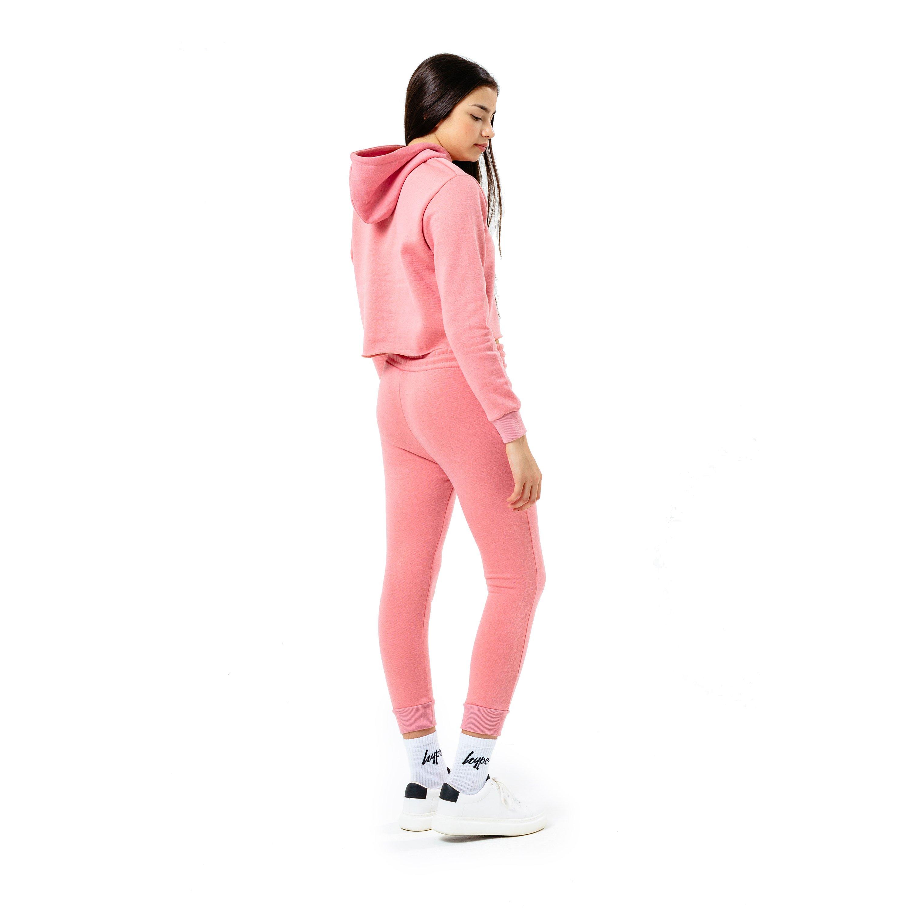 Hype Kids Crop Pullover Hoodie and Jogger Set