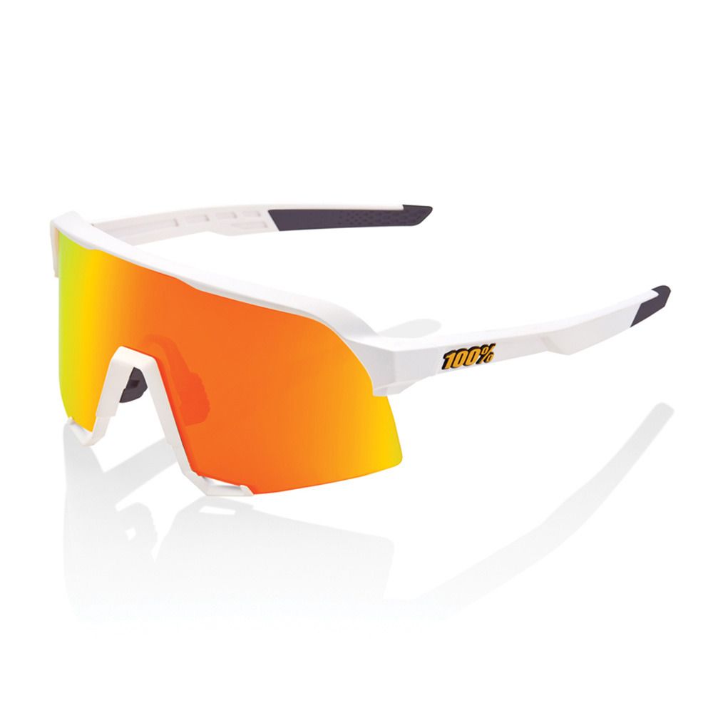 100 percent THE S3® - Lunettes de soleil white/hiper red multilayer mirror