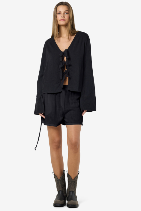 Noisy may zwarte dames blouse