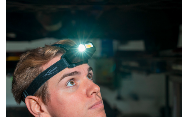 Ansmann LED Akku Stirnleuchte mit Boost und Sensor HD 800 RS