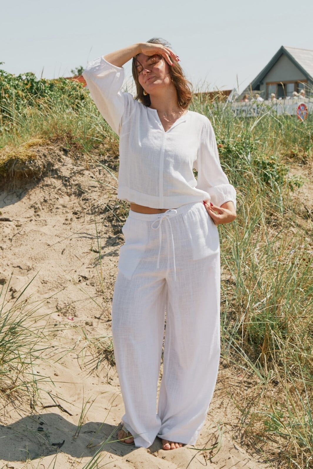 Neo Noir Sarla Soft Linen Blouse