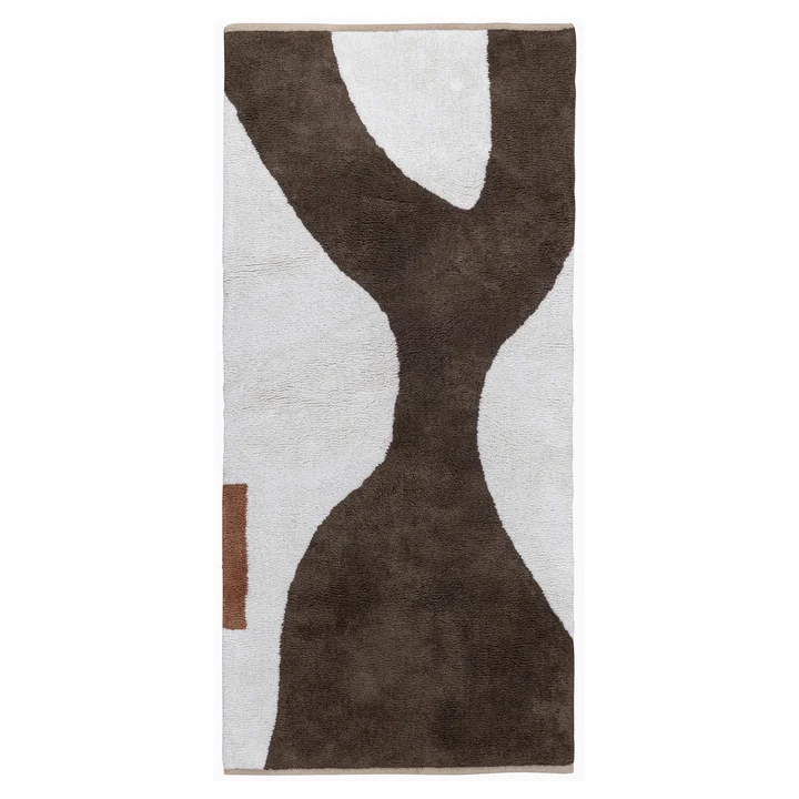 Mette Ditmer - Figura Teppich, 150 x 70 cm, braun