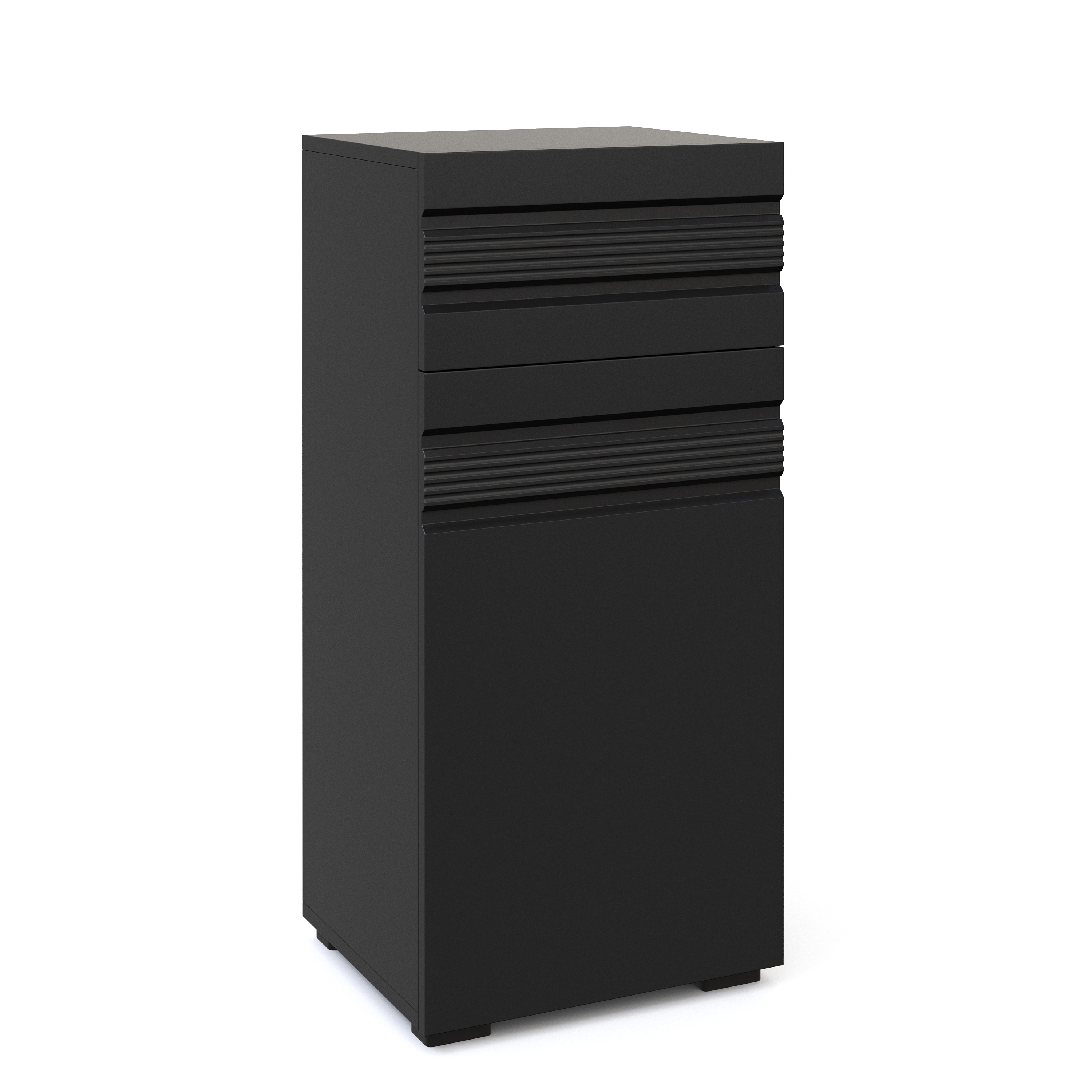 Badezimmerschrank 36 x 31 x 79 cm schwarz