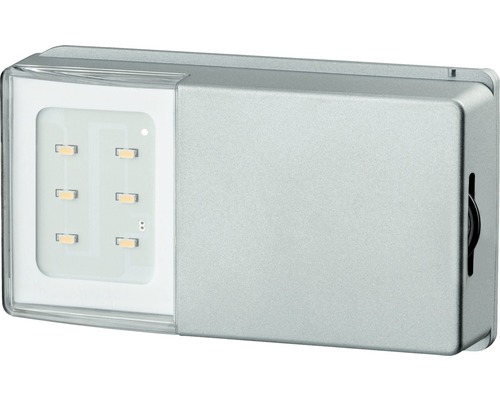 LED kastlamp 25 lm 2700 K SnapLED zilver op batterijen