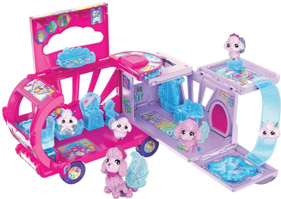 PLAYSET CAMPING CAR ARC-EN-CIEL FAMILLE SURPRISE