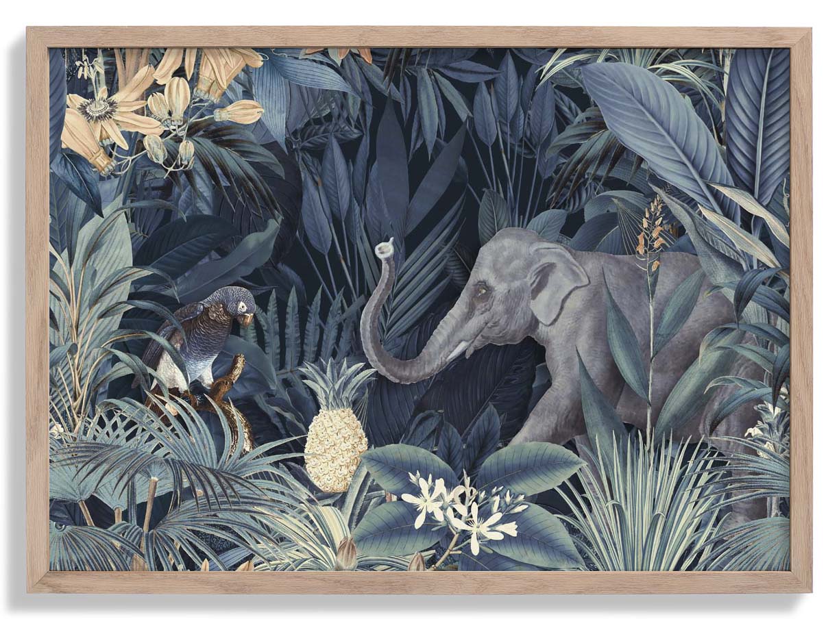 Tropischer Mitternachts-Dschungel-Elefant von Andrea Haase