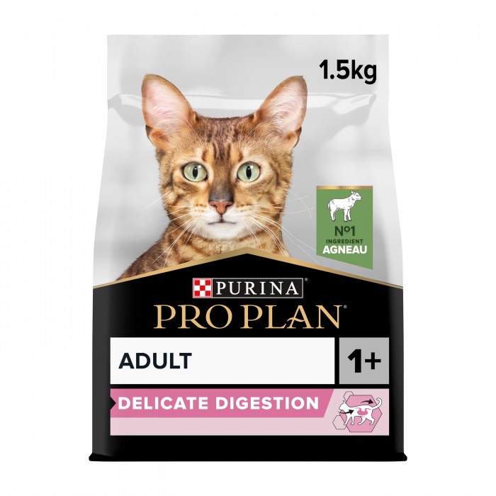 PRO PLAN Delicate Digestion Adult à l'Agneau- Croquettes pour chat