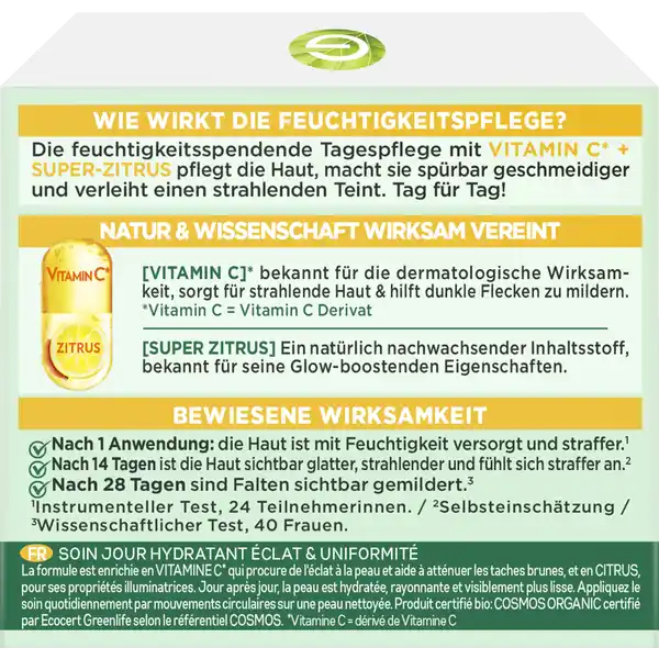 Gesichtscreme Vitamin C Glow Booster Anti-Dunkle-Flecken