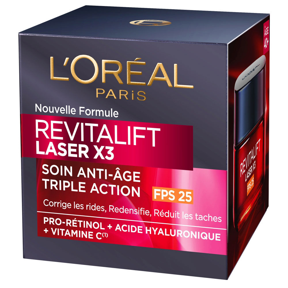 Revitalift Laser X3 Crème de Jour Anti-Age Triple Action FPS 25