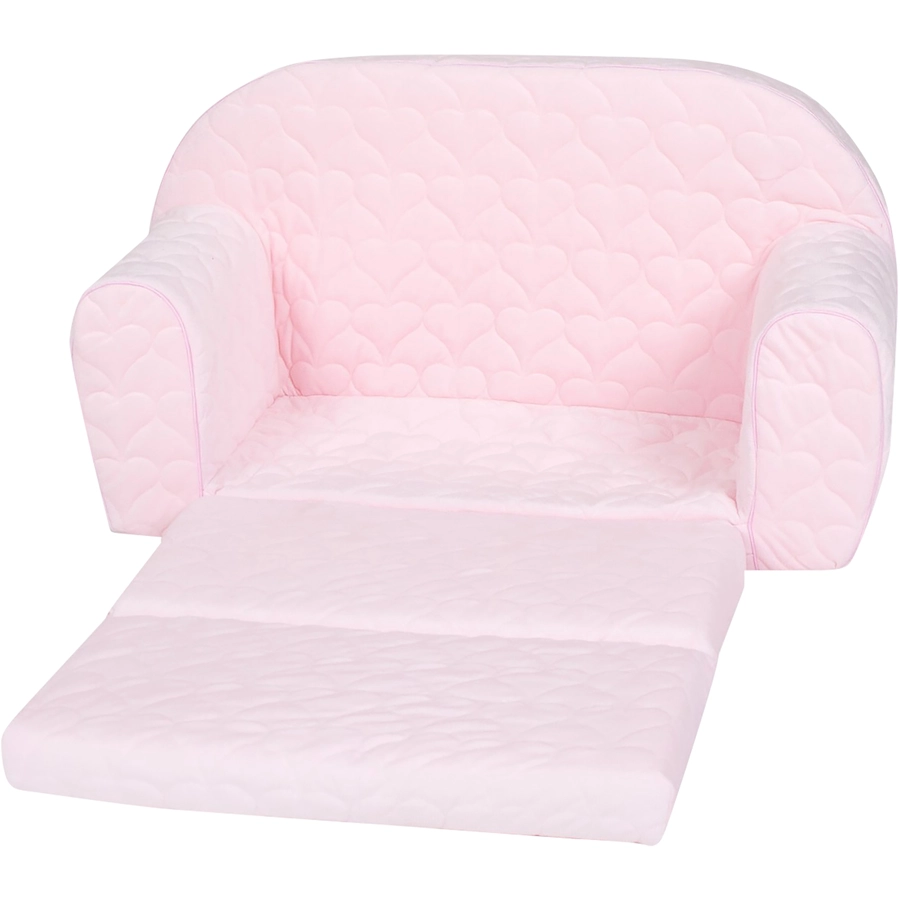 knorr toys® Kindersofa Cosy heart rose rosa