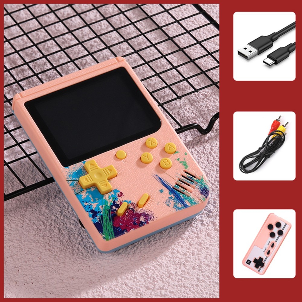 2in1 Mini Handheld Entertainment System Retro Spiele-Konsole mit 500 integrierten Spielen 3.0