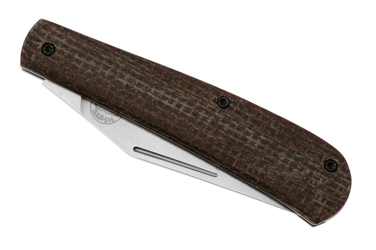 White River Knives Trailhead Trapper THT-BNA S35VN, Natural Micarta, zakmes