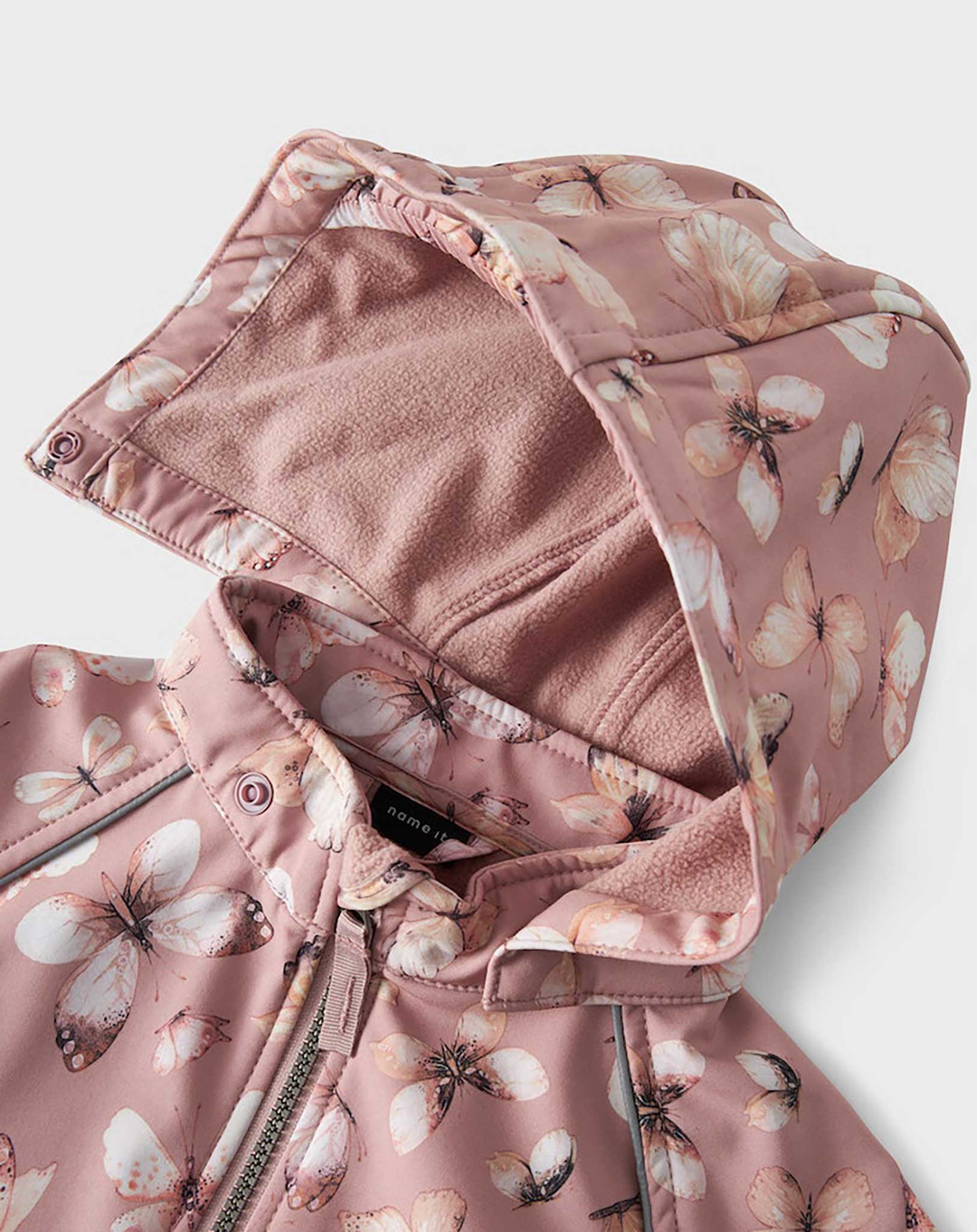Softshell-Overall NMFALFA08 SCHMETTERLINGE in deauville mauve
