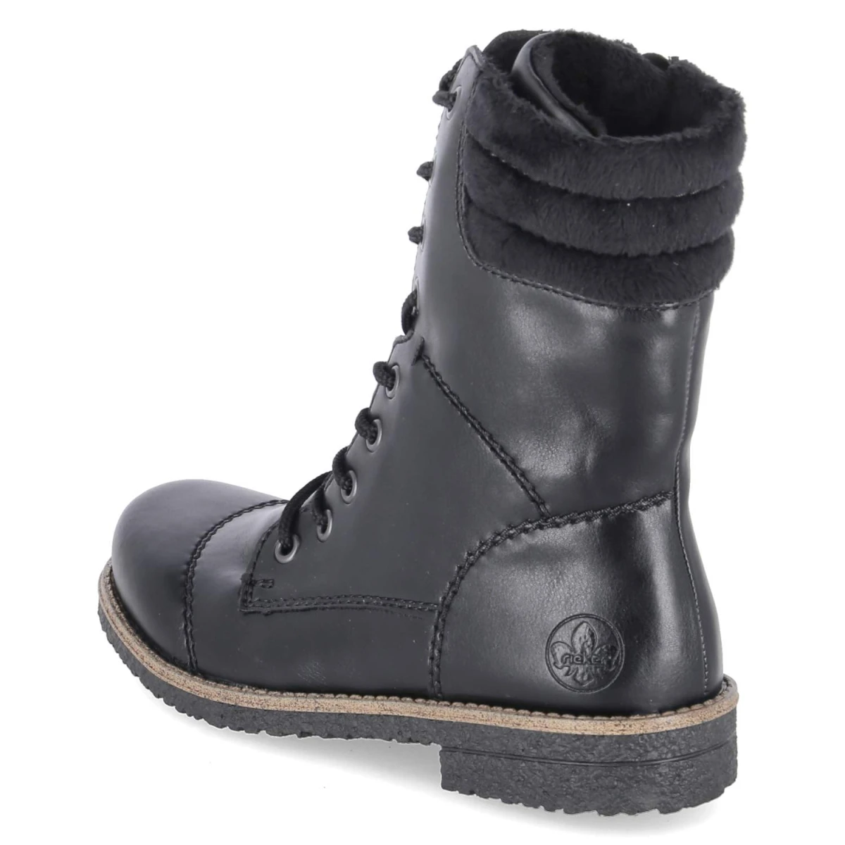 RiekerSchnürstiefeletten - schwarz/schwarz