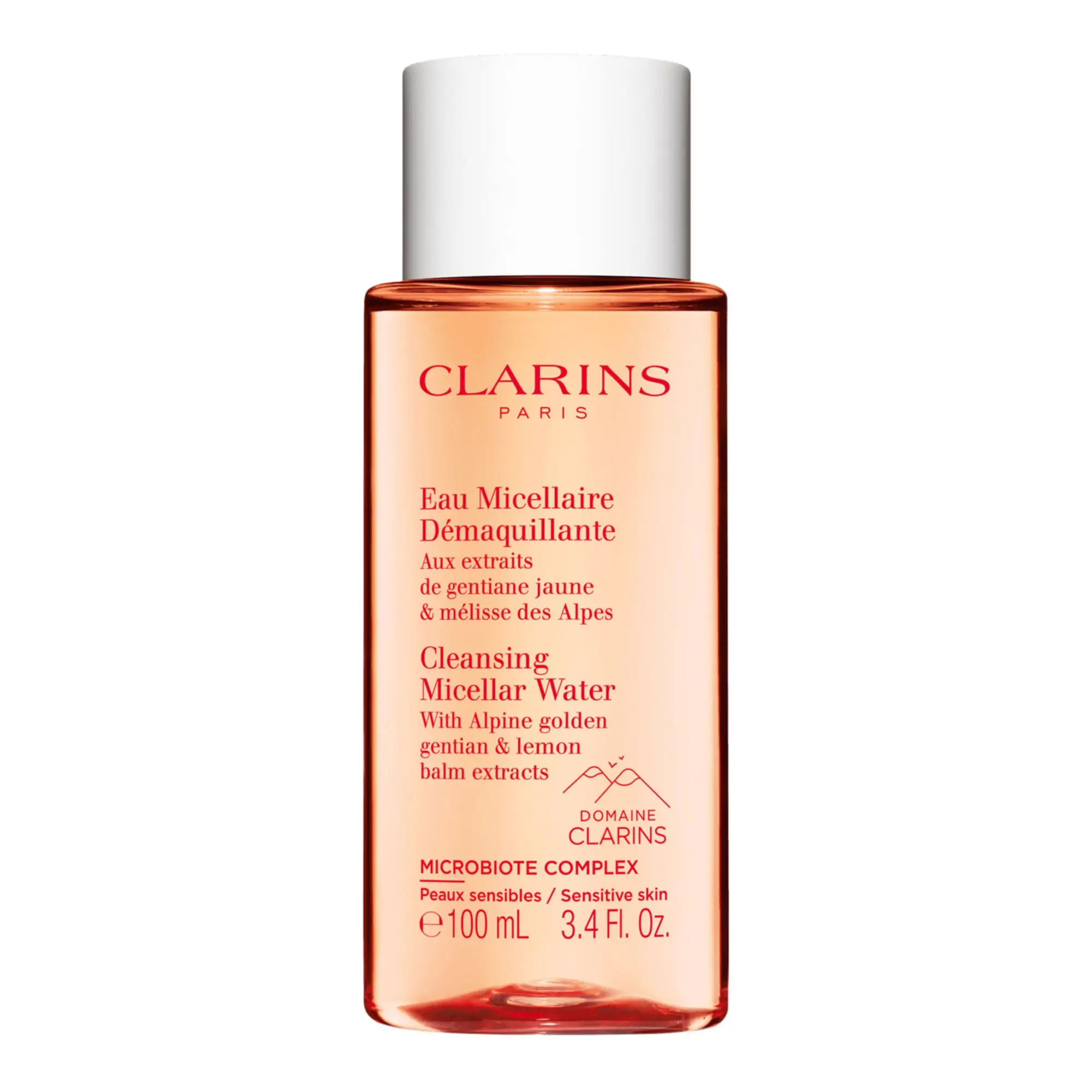 Clarins - Eau Micellaire Démaquillante Eau démaquillante - Aux extraits de gentiane jaune & mélisse des Alpes- Visage