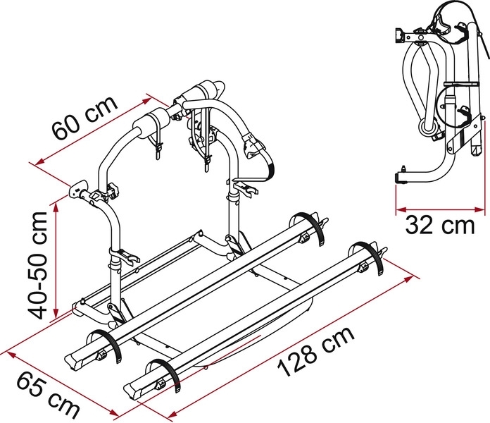 Heckträger Carry Bike CL für 2 Räder