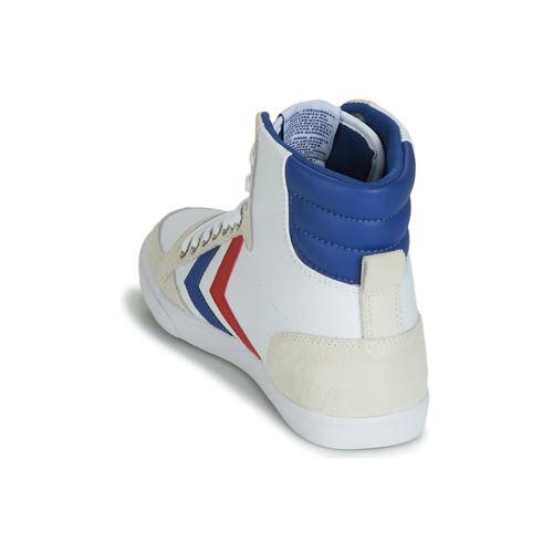hummel - SLIMMER STADIL HIGH - Blanc / Bleu / Rouge