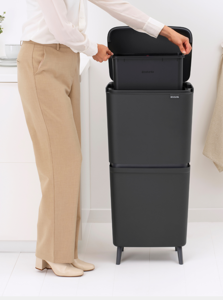 SortUp Recycle Prullenbak Hi, 20 25 liter - Dark Grey