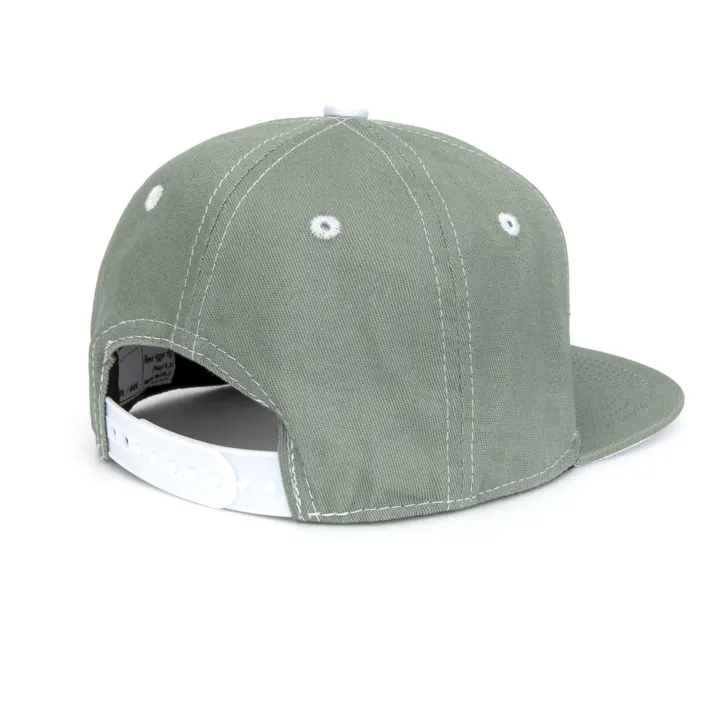 Hello Hossy Casquette Visière Plate Unie | Vert kaki