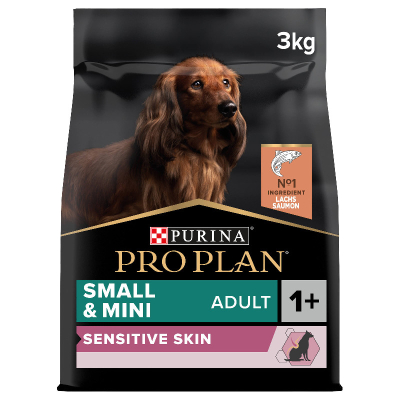 Pro Plan Hundefutter Adult Small & Mini Sensitive Skin Lachs 3kg