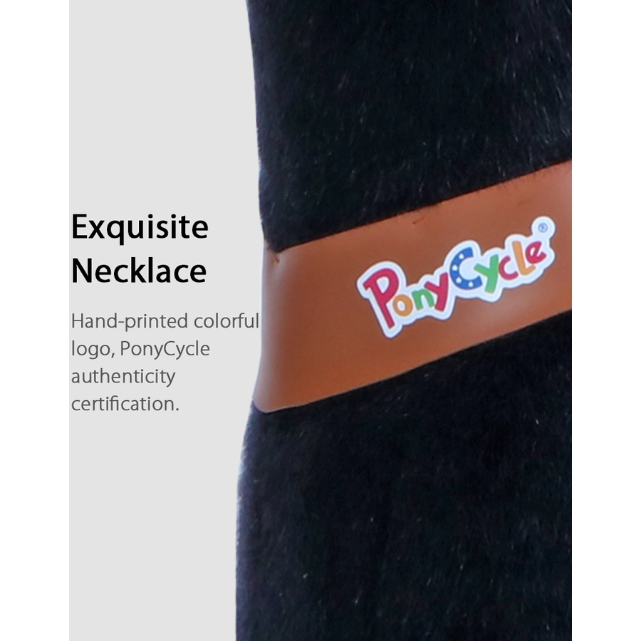 PonyCycle® Black mit Bremse und Sound - groß