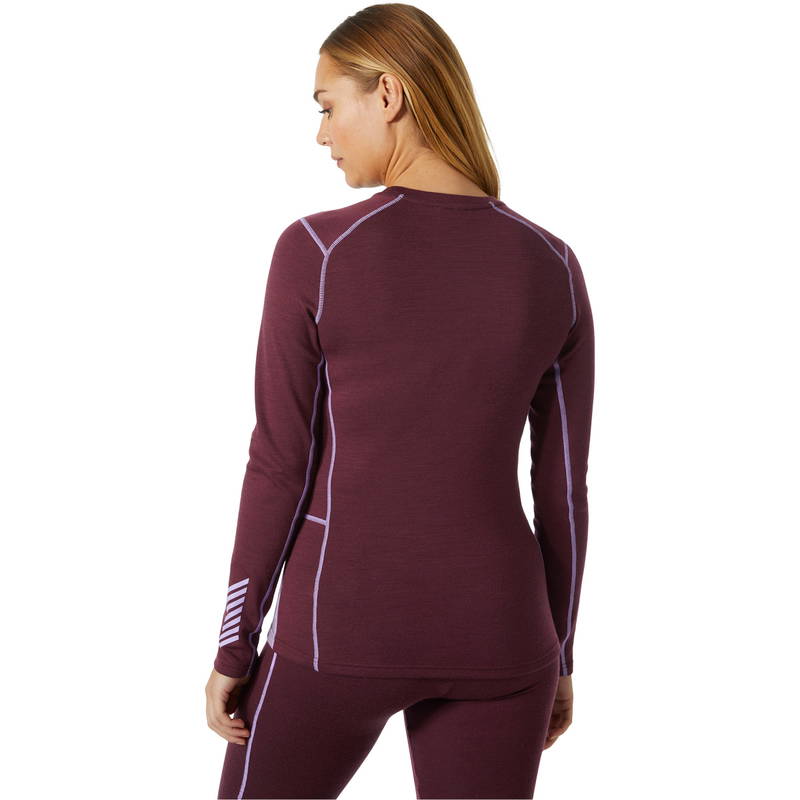 Helly Hansen Lifa Midweight Graphic Merinould Skiundertrøje Dame