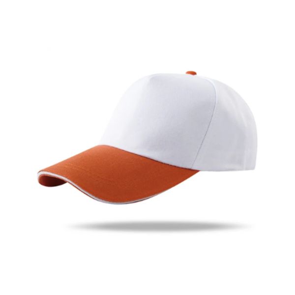 Boné Unisex Branco/Laranja Tamanho Unico