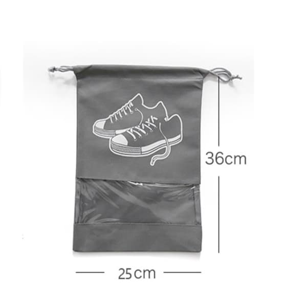 INF Skoposer med snøring og vindu 5-pak Grå  23x36 cm
