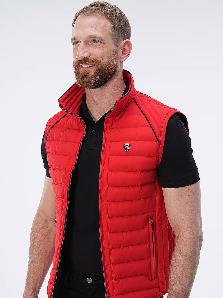 WELLENSTEYN Steppgilet MOL rot