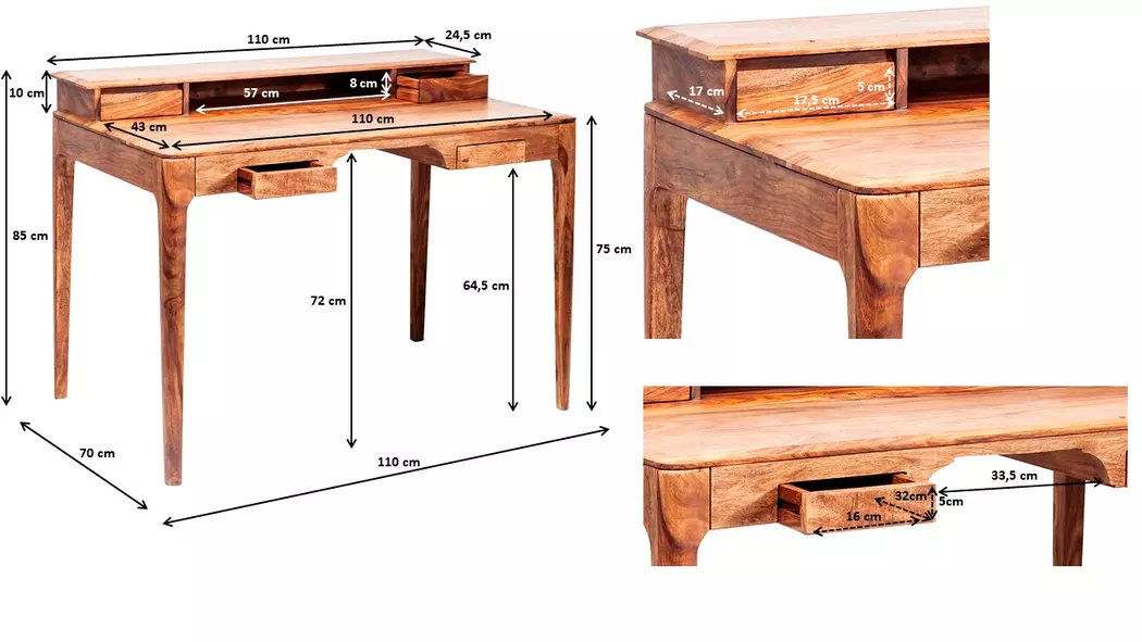 Schreibtisch Brooklyn 8146