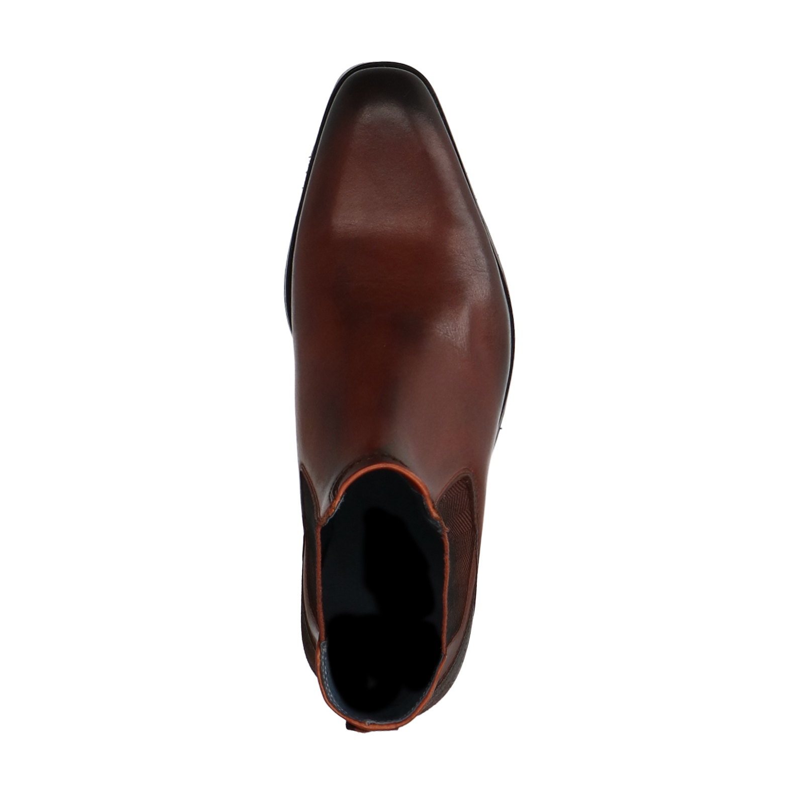Donkerbruine leren chelsea boots