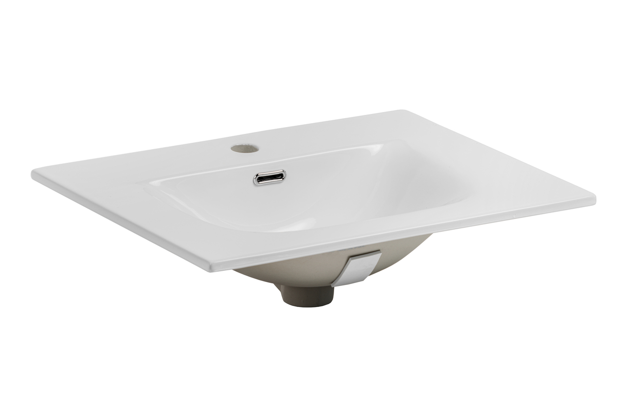 Comad Sky keramische wastafel 60cm wit glans