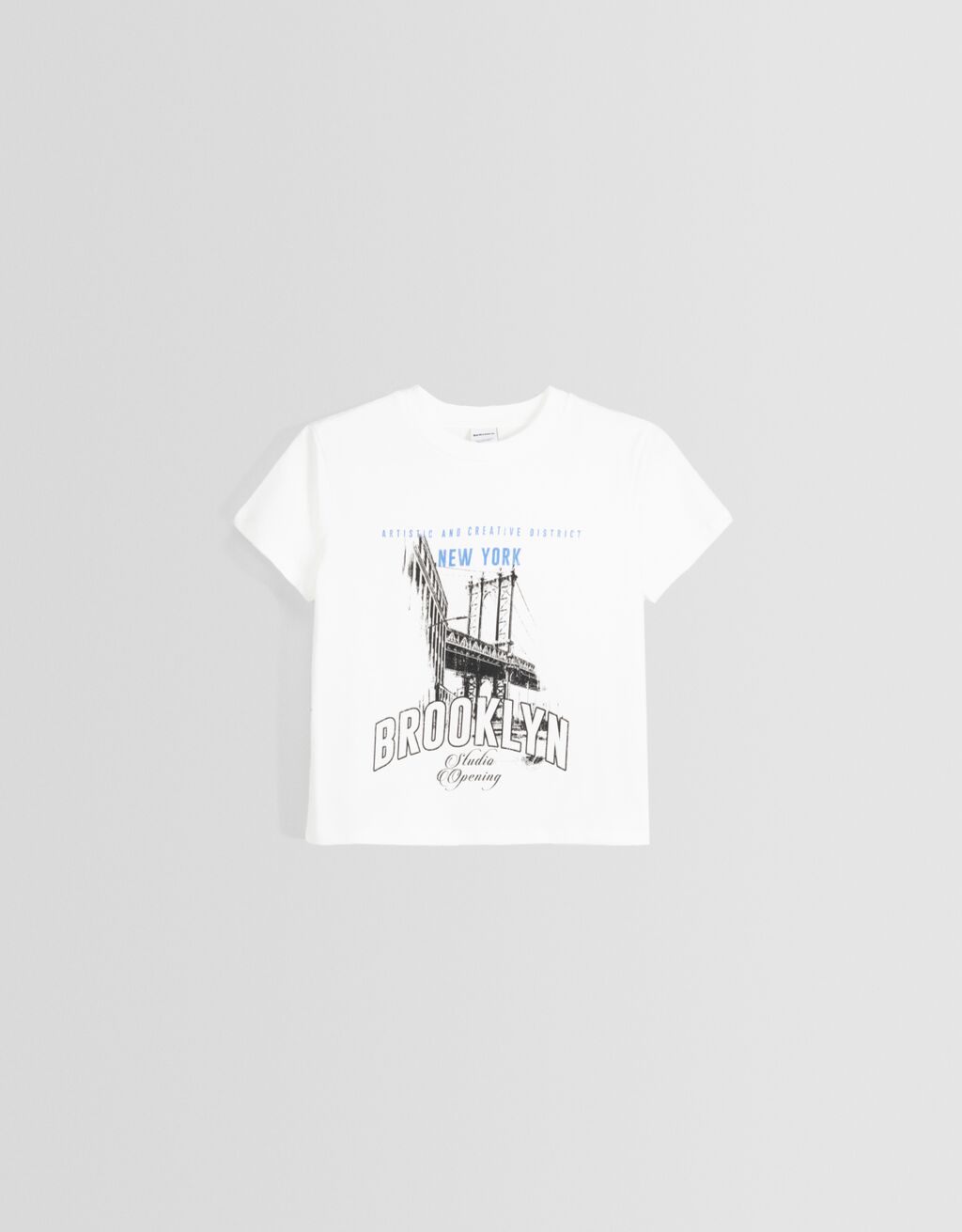 Camiseta de manga curta com estampa e modelagem regular