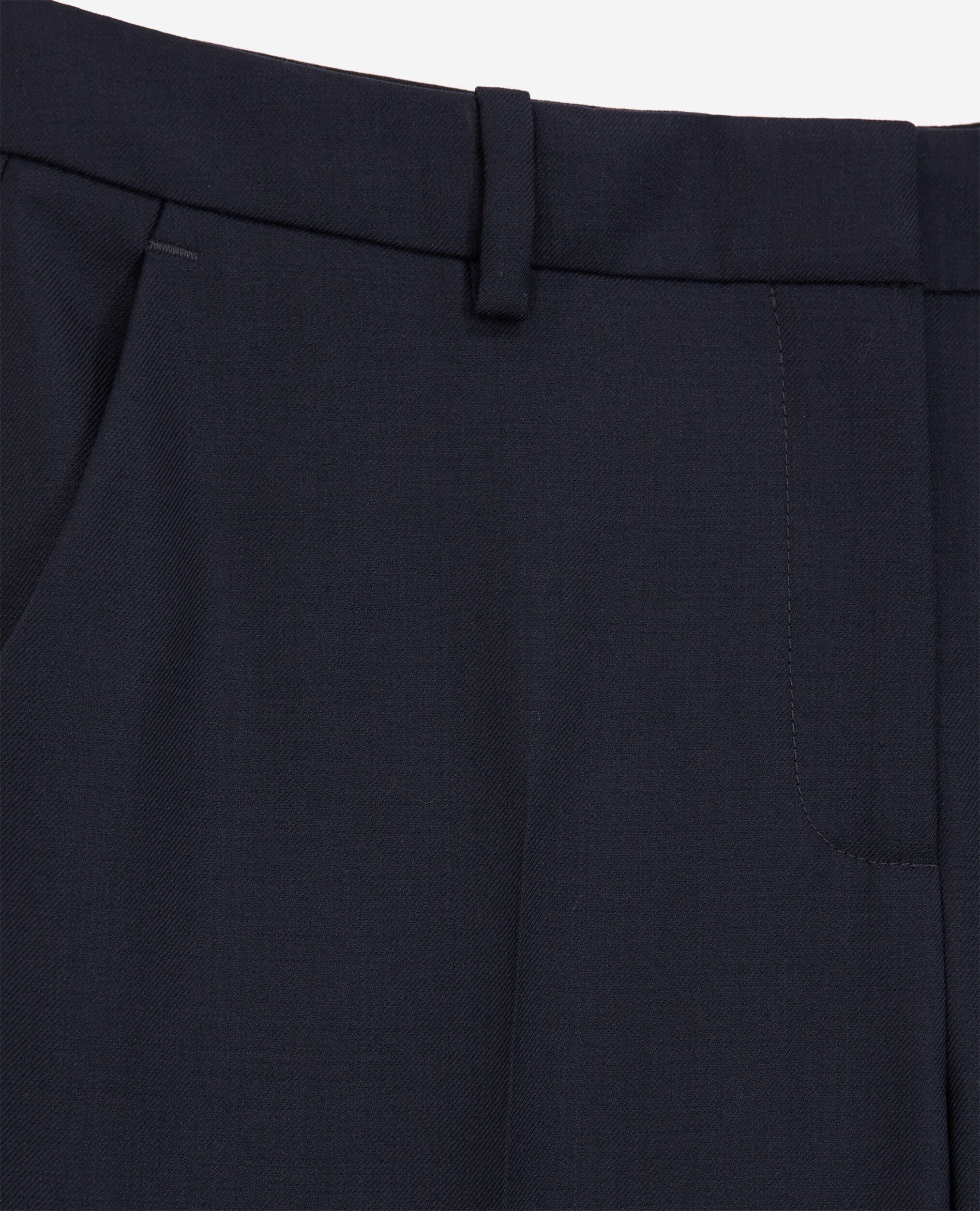 Pantalon de costume laine bleu marine