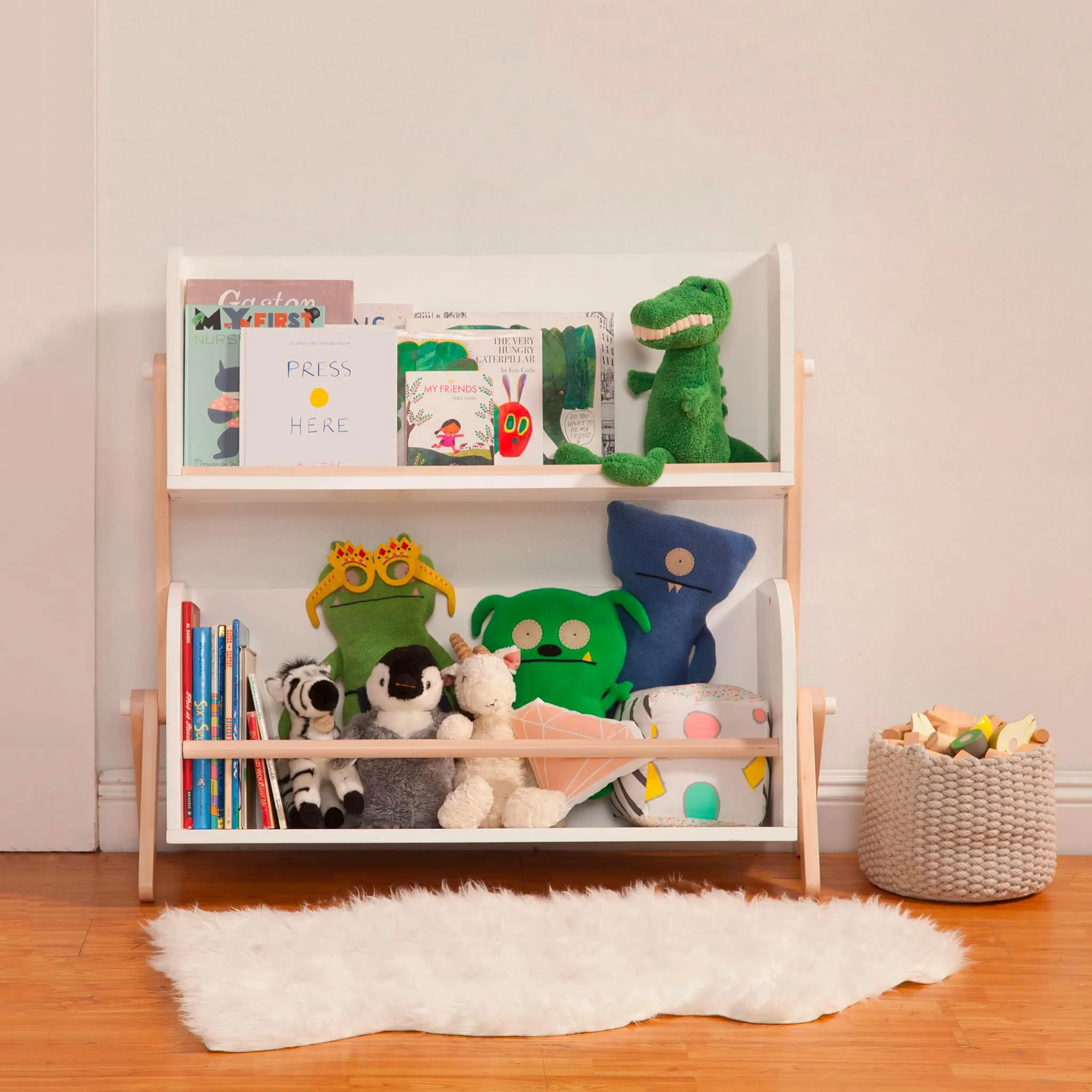 Babyletto Bibliothèque Étagère Tally - Blanc  Naturel Lavé