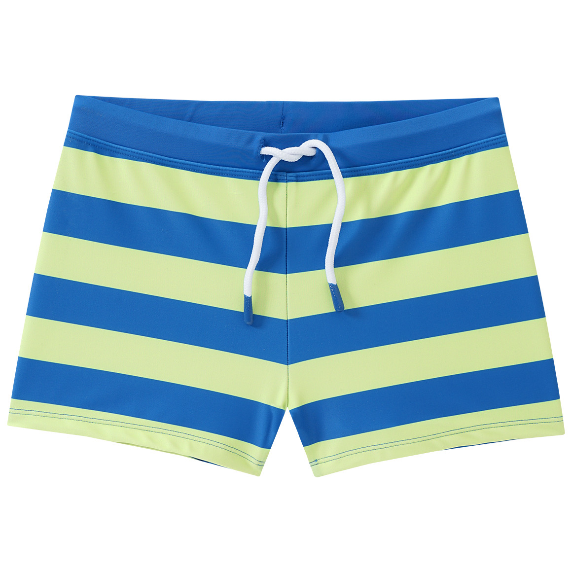 Famy Jungen Badehose mit Streifen blau / limette