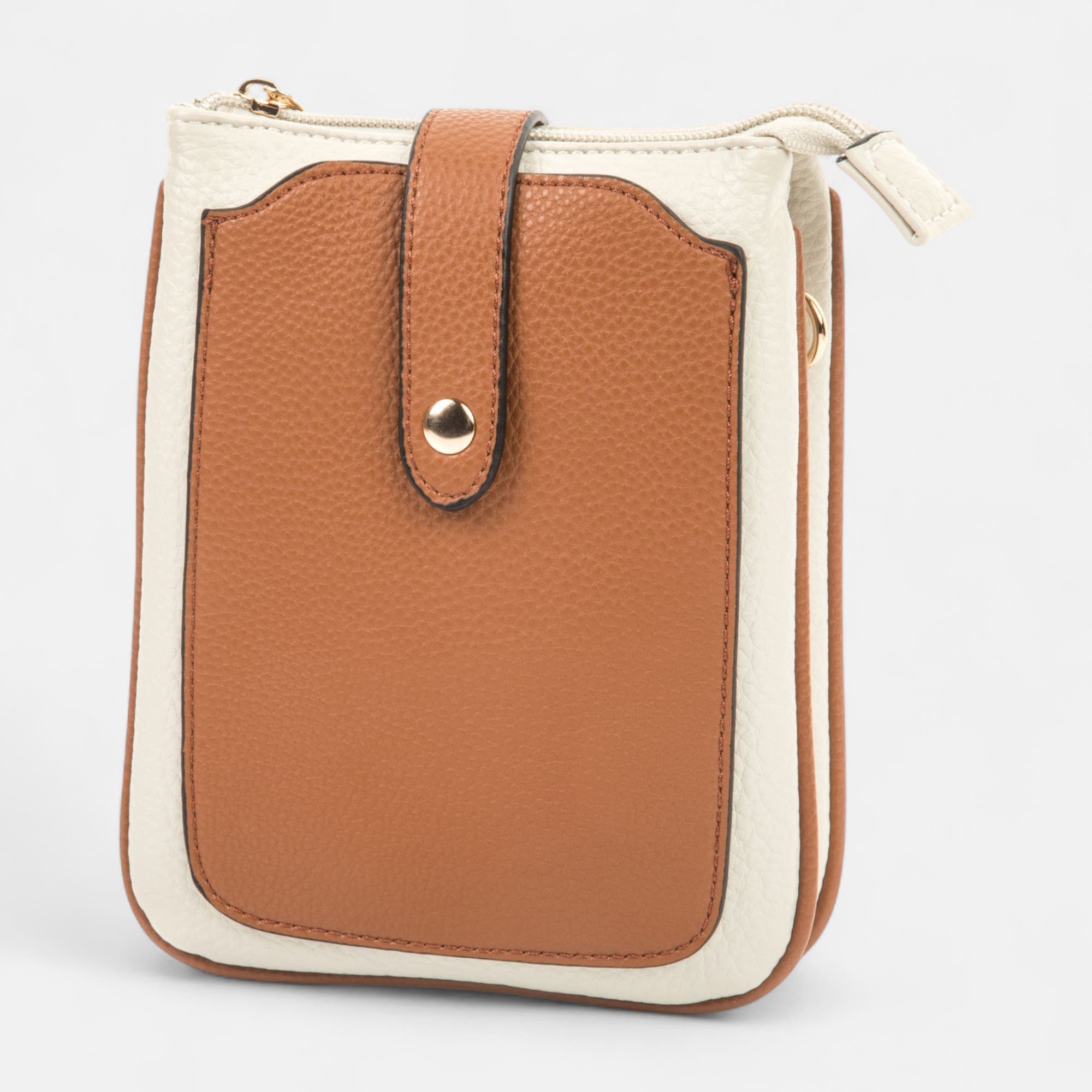 Pochette pour téléphone beige