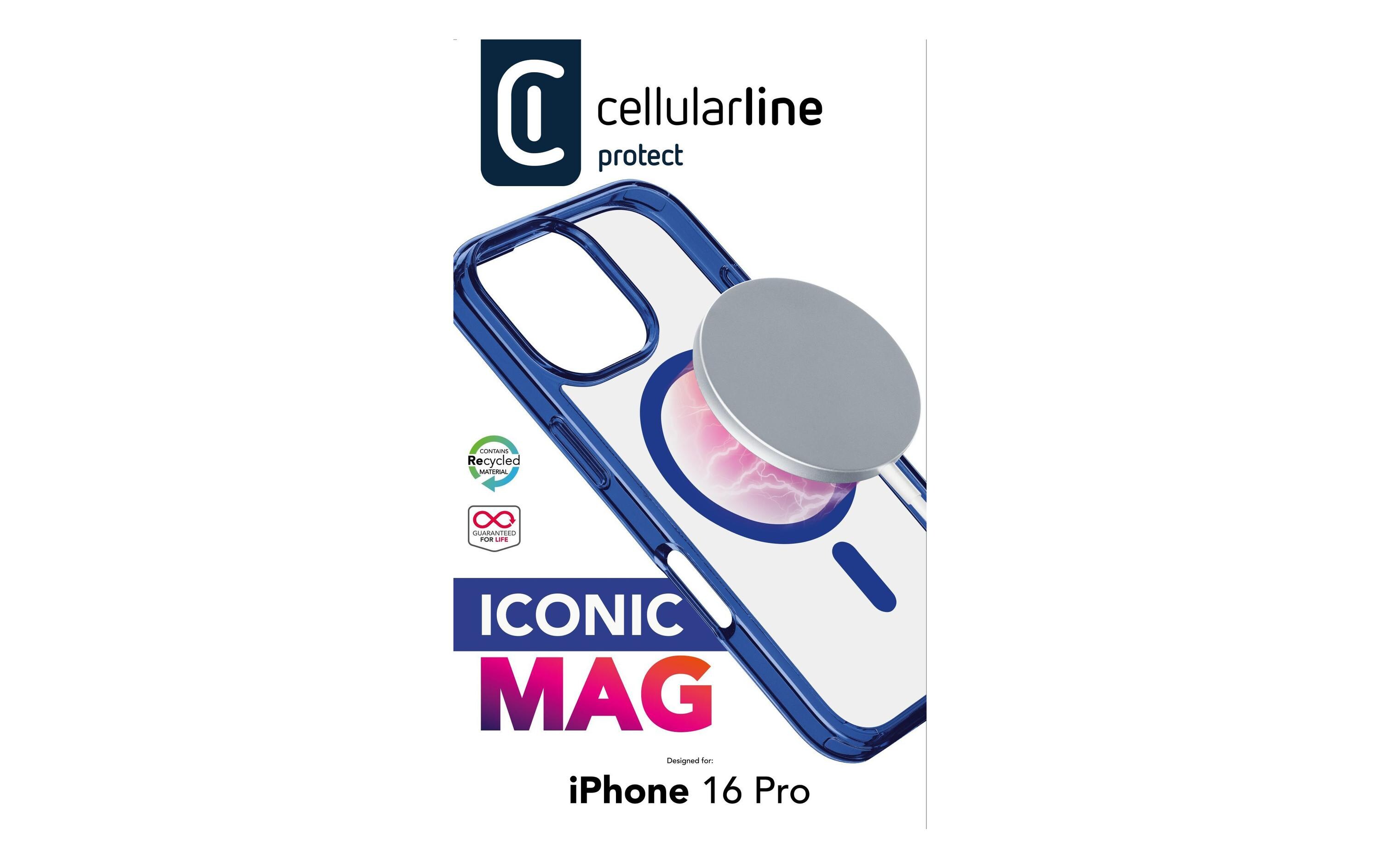 Back Cover Iconic iPhone 16 Pro BlueSchutzhülle für das Apple iPhone 16 Pro