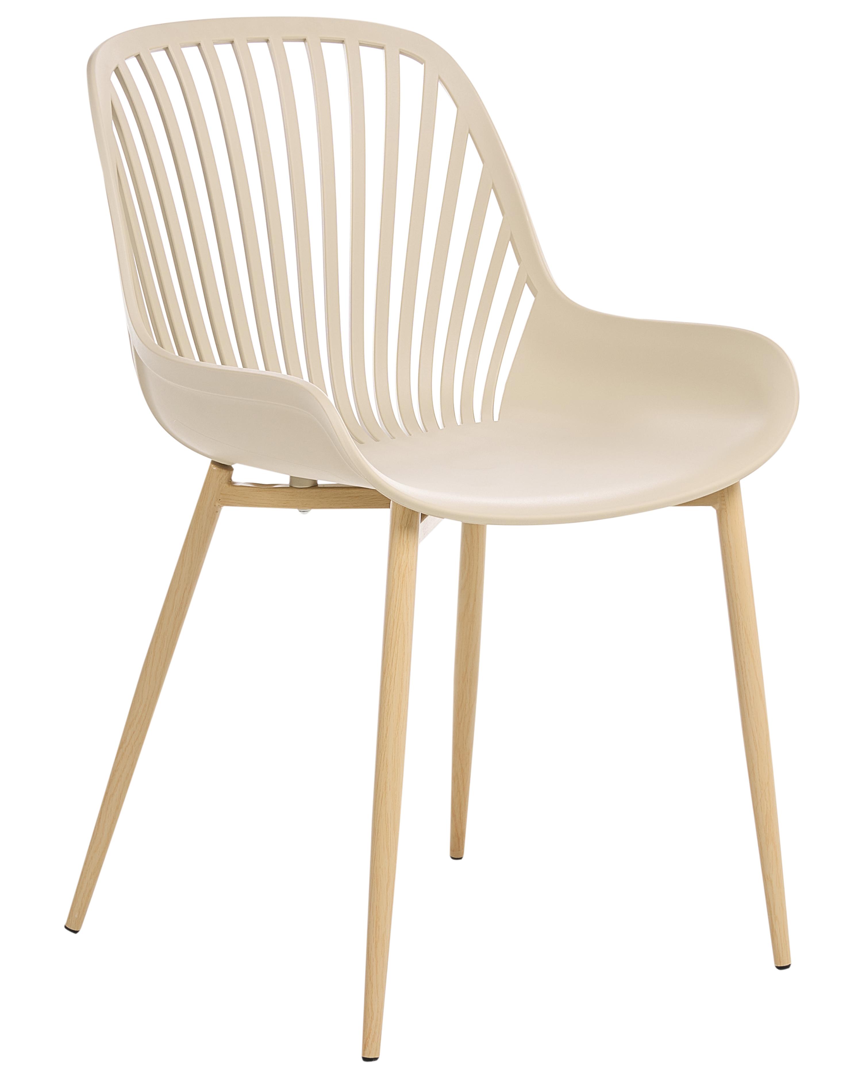 Set van 4 eetkamerstoelen KLEVE Beige