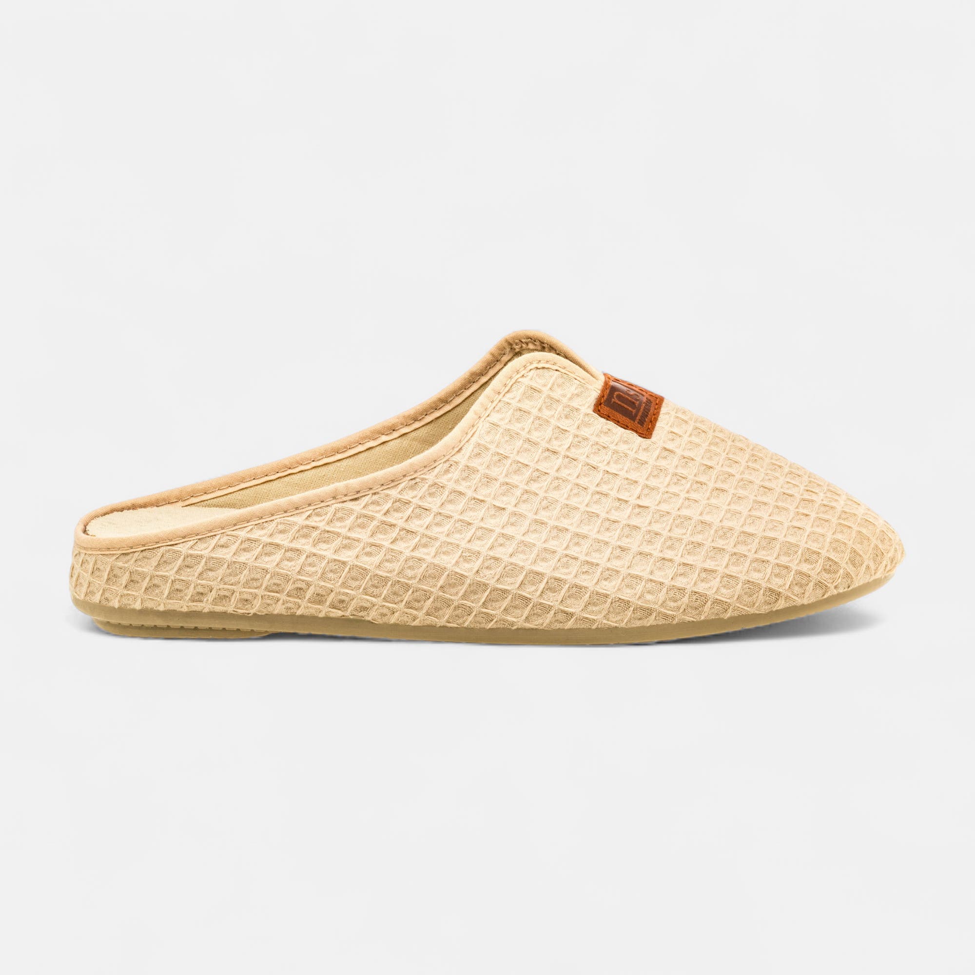 Pantoufles mules Femme beige