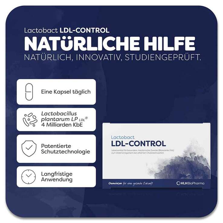 Lactobact LDL Cholesterin Control magensaftresistente Kapseln, 90 St