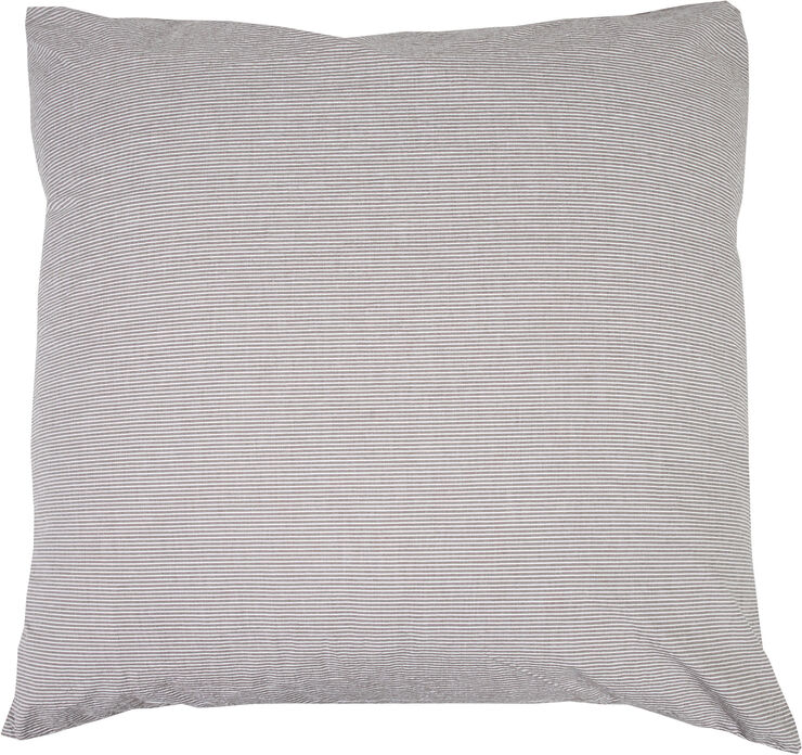 Magasin du Nord Collection Small stripe washed percale 200x220cm brown/white Brown/white