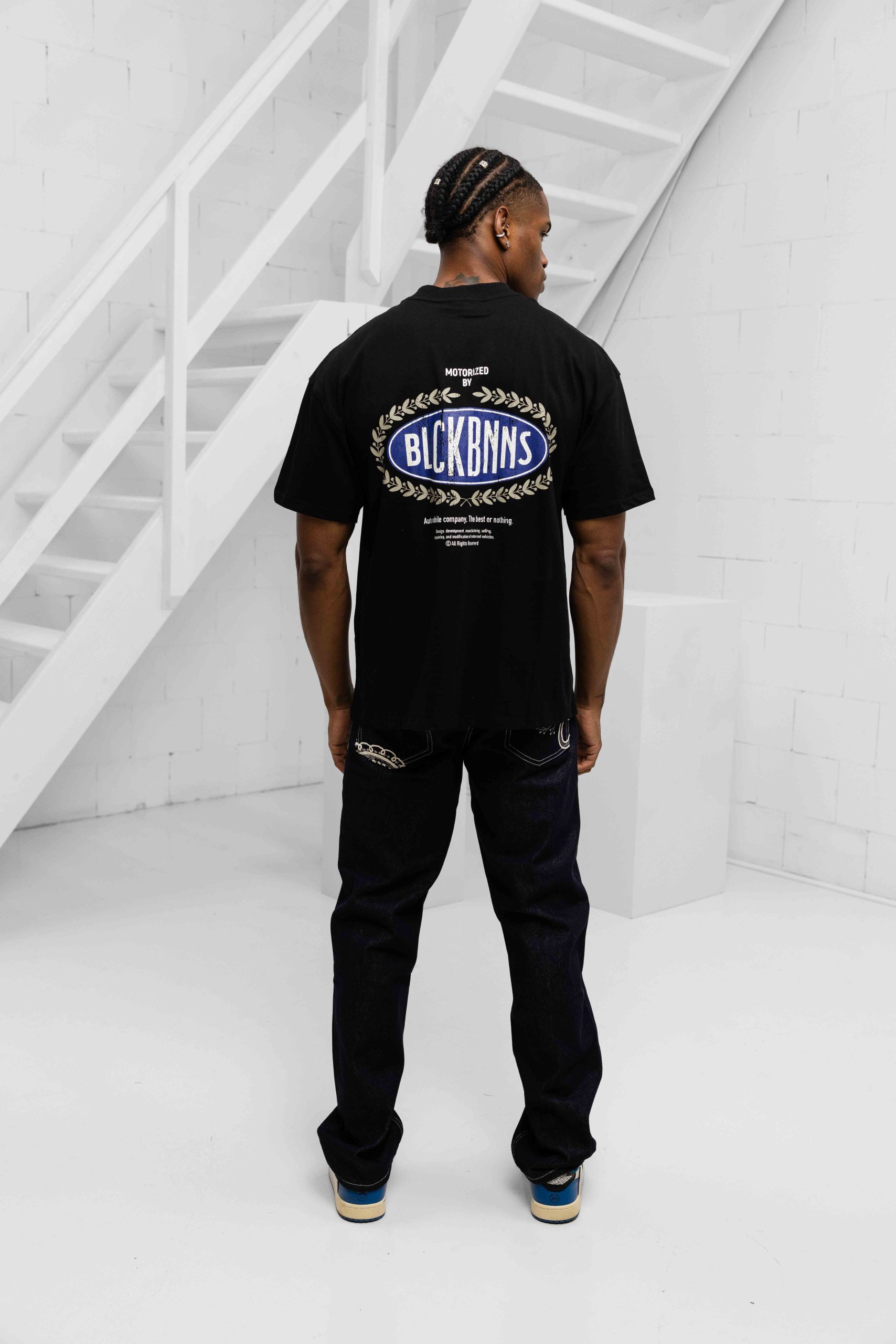 Black Bananas Automobile T-Shirt Heren Zwart