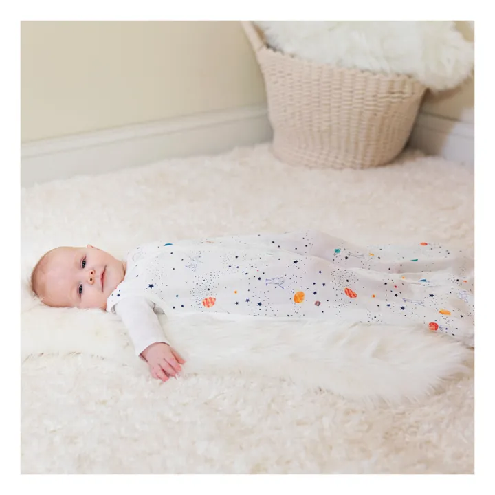 aden + anais Gigoteuse Silky Soft Stargaze - Orbit | Blanc