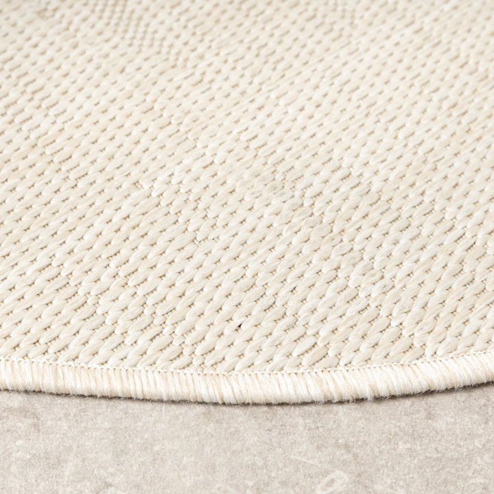 Rond buitenkleed - Malta Melange Creme | Budgettopper!