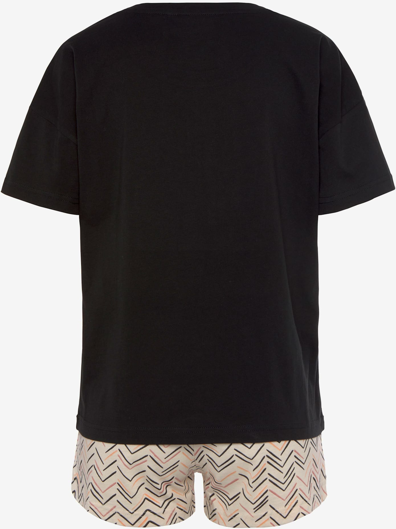 Pyjama court au superbe motif sergé chevron